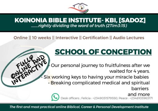 school of conception - KBI
