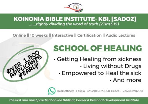 school of healing - KBI