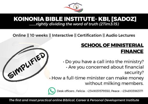 school of ministerial finance
